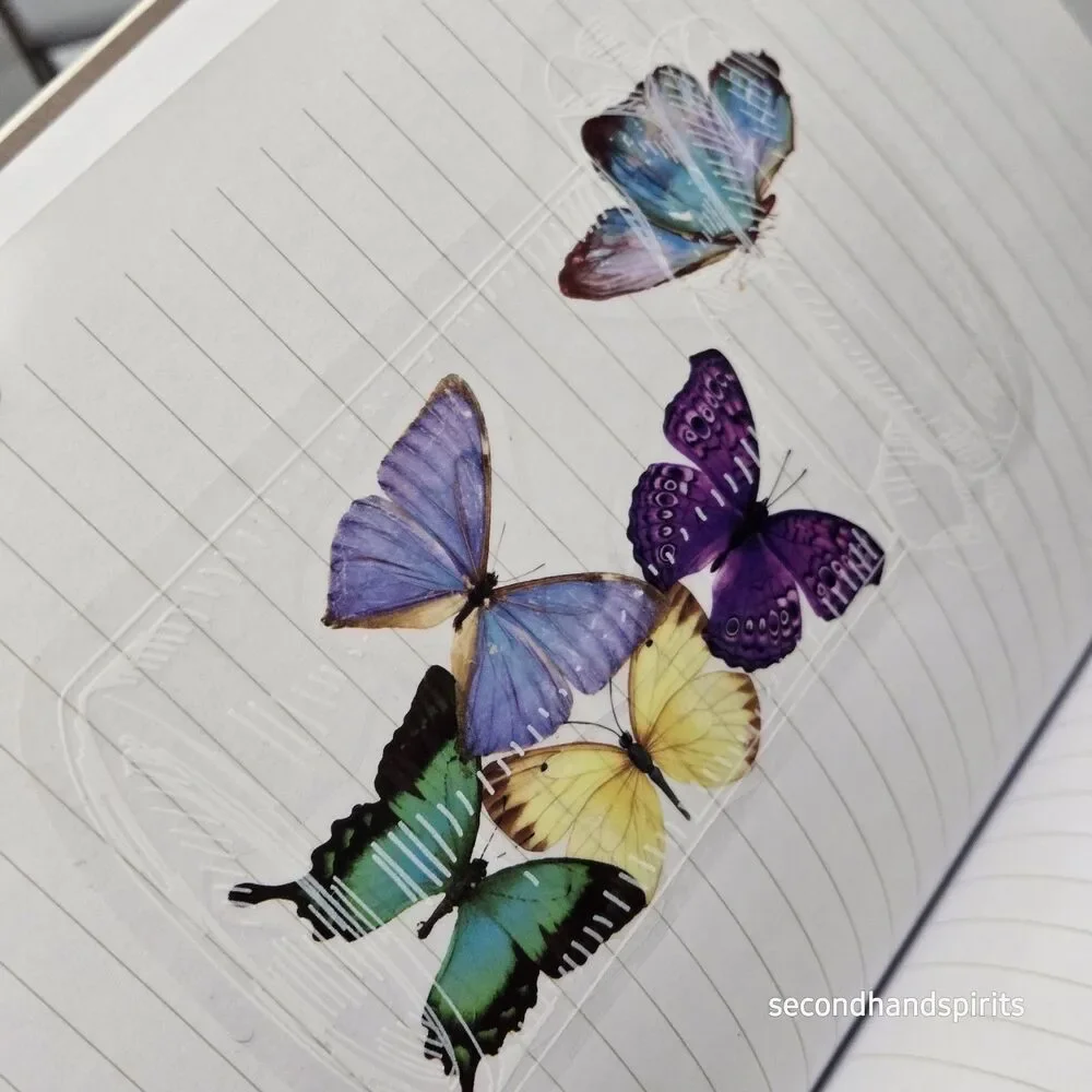 Cottagecore Embellished Ideas Journal Notebook Diary pen And BUTTERFLY diecuts